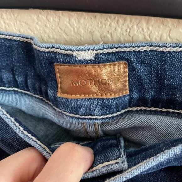 MOTHER Womens The Mid Rise Dazzler Ankle Jean Denim Teaming Up Size 29 - Picture 5 of 8